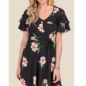 Floral ruffle dress